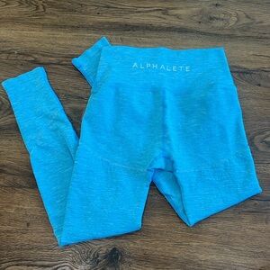 Alphalete OG Revival Leggings Compression ~ Size Medium ~ Blue